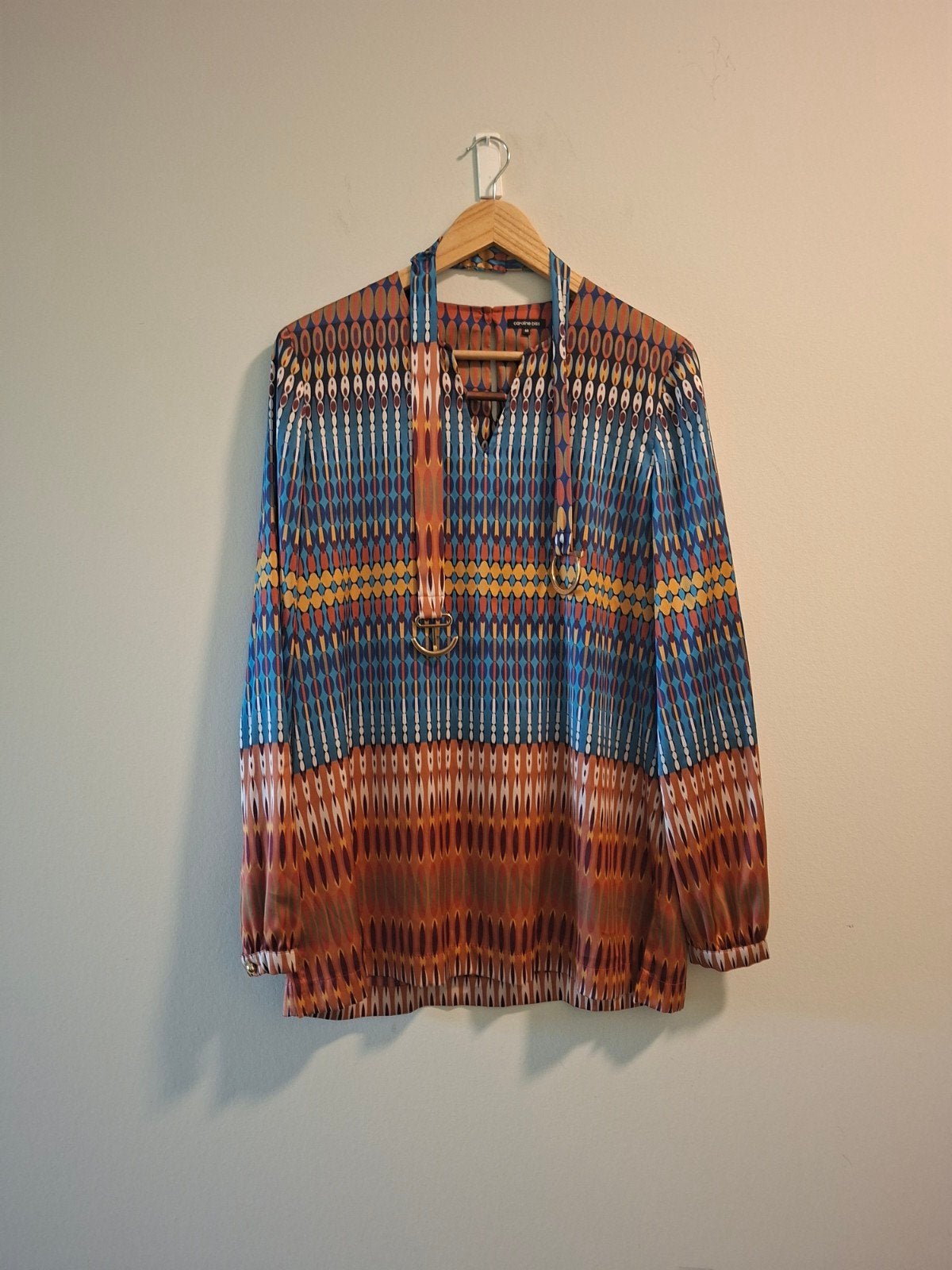 Caroline Biss shirt maat 40 met vrolijke print en ceintuur, Kleding | Dames, Maat 38/40 (M), Meerkleurig, Ophalen of Verzenden