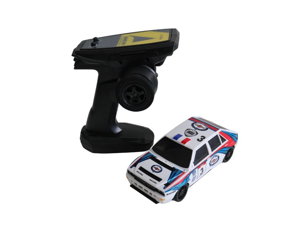 Amewi Lancia Delta HF Integrale Rallye/Drift 1/28 opknapper, Ophalen of Verzenden, Gebruikt, Overige schalen, Auto onroad