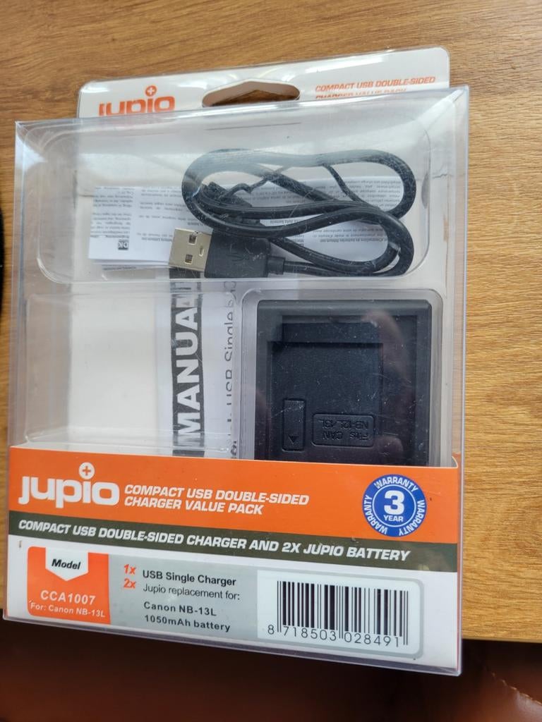 USB single charger Canon NB-13L, Ophalen of Verzenden, Nieuw
