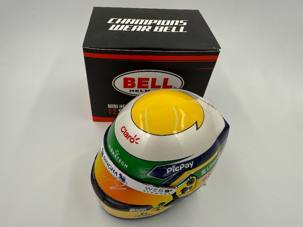 1/2 helm F1 Bortoleto 2025 (Kick Sauber) signed, Ophalen of Verzenden, Formule 1