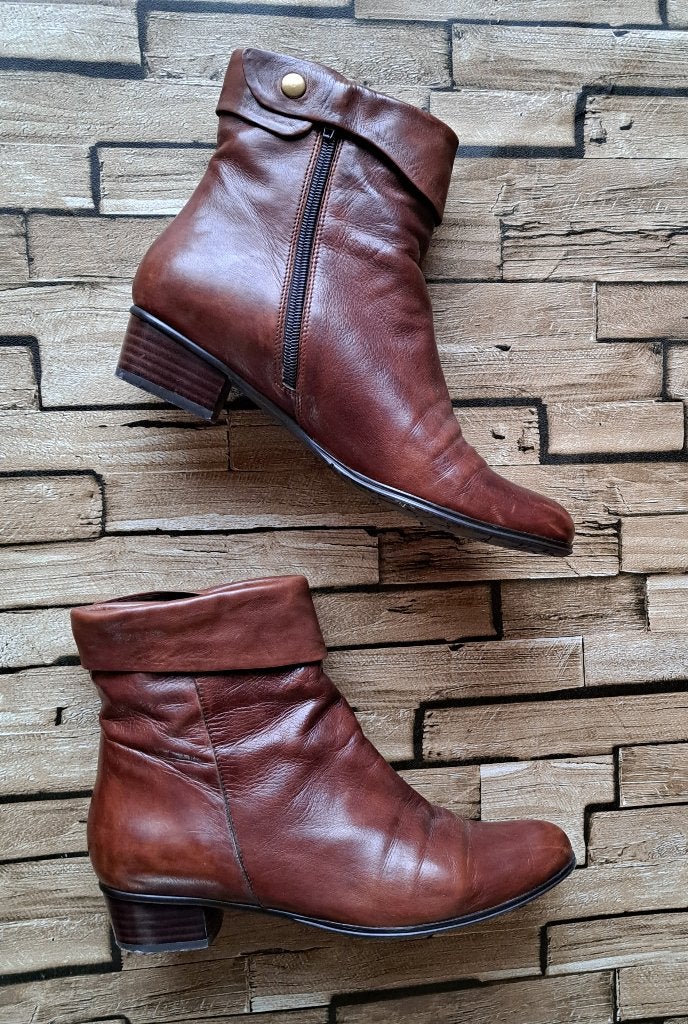 JOHN COOLEN - elegante lederen laarsjes, maat 39, John Coolen, Bruin, Verzenden, Lage of Enkellaarzen