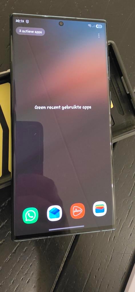 Samsung S22 Ultra 256GB (mat groen) met Spigen hoesje, Telecommunicatie, Mobiele telefoons | Samsung, Ophalen, Gebruikt, Overige kleuren