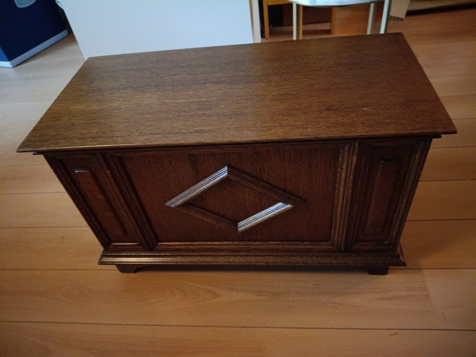 Houten dekenkist - 77x37x48,5 cm, Ophalen, 50 tot 100 cm, Minder dan 50 cm