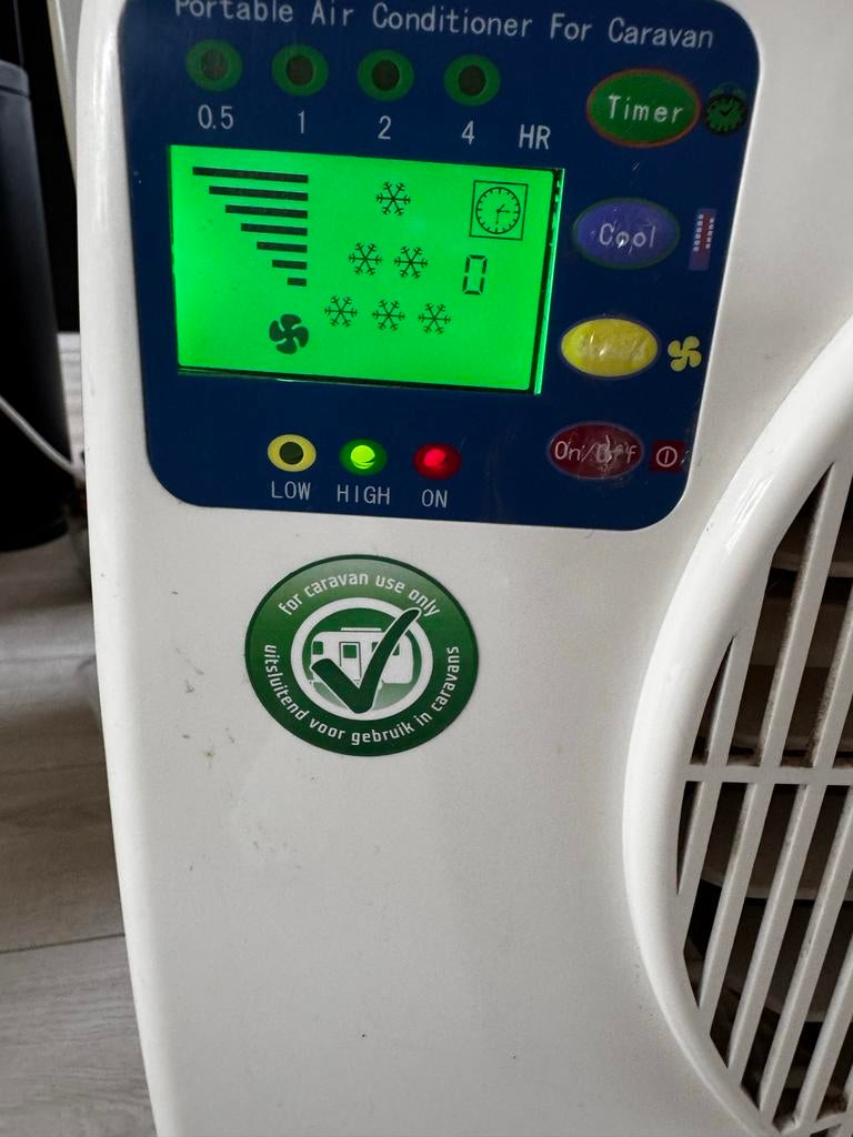 Eurom Mobiele Airco voor Caravan - Compact en Krachtig, Witgoed en Apparatuur, Ophalen, Gebruikt, Minder dan 60 m³, Timer