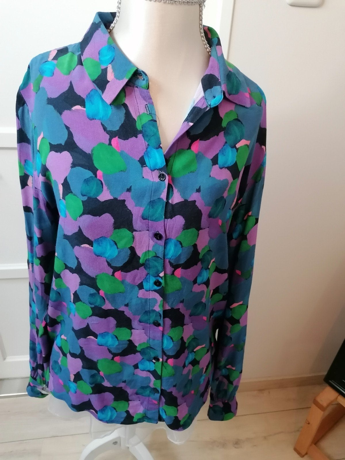 POM Amsterdam Blouse Maat 40 - Kleurrijk en Stijlvol, Maat 38/40 (M), POM Amsterdam, Zo goed als nieuw, Meerkleurig