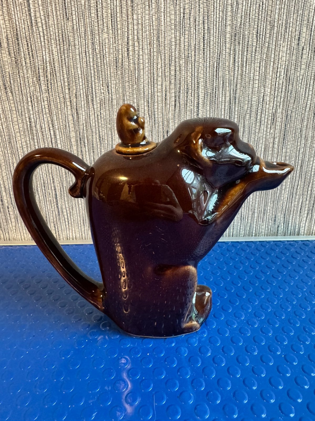 Vintage Chinese keramische theepot aap / Monkey teapot, Ophalen of Verzenden