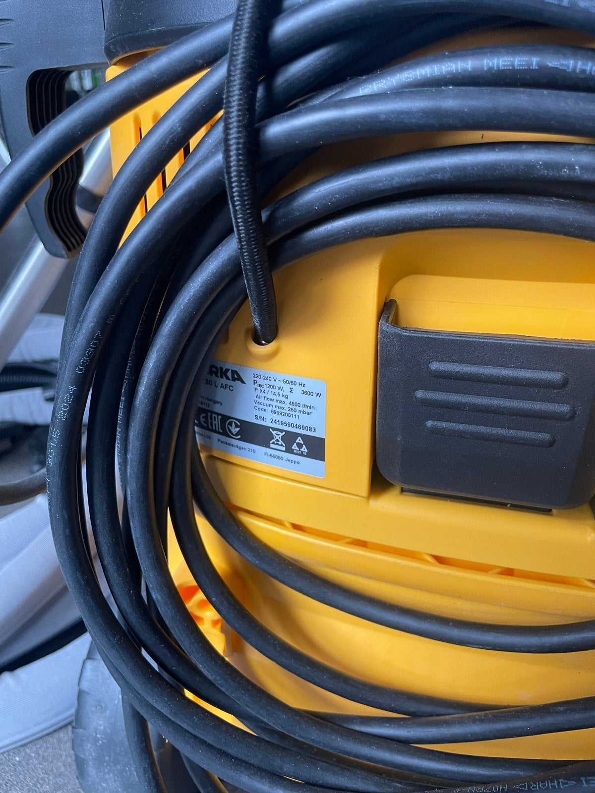 Mirka 1230 L AFC Industriële Stofzuiger met AutoFilterCleani, Ophalen, Zo goed als nieuw, Overige typen