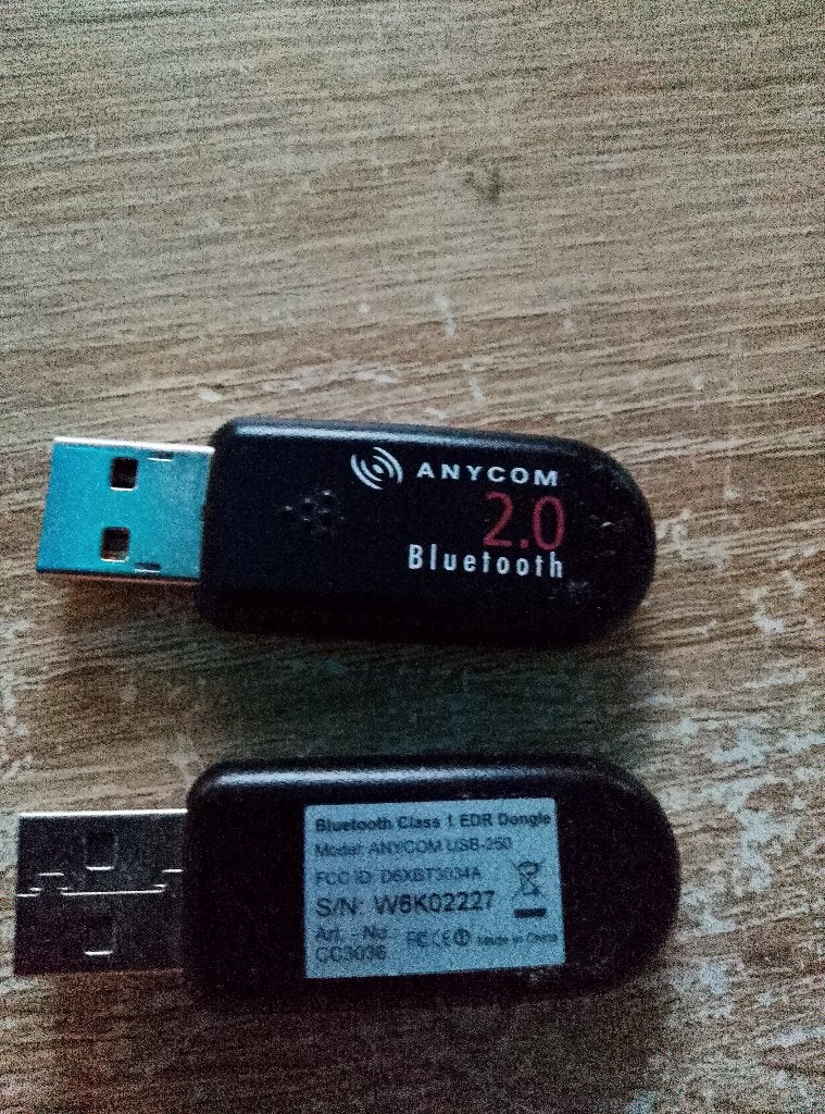 ANYCOM Bluetooth 2.0 USB‑adapter, Ophalen of Verzenden, Gebruikt, Extern, ANYCOM