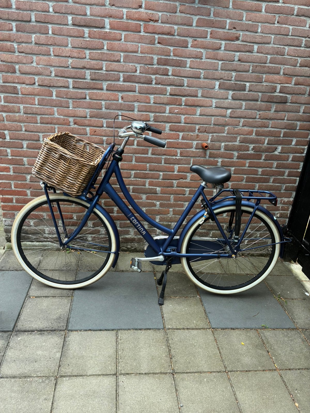Cortina U4 denim fiets, 56 cm of meer, Ophalen, Zo goed als nieuw, Terugtraprem