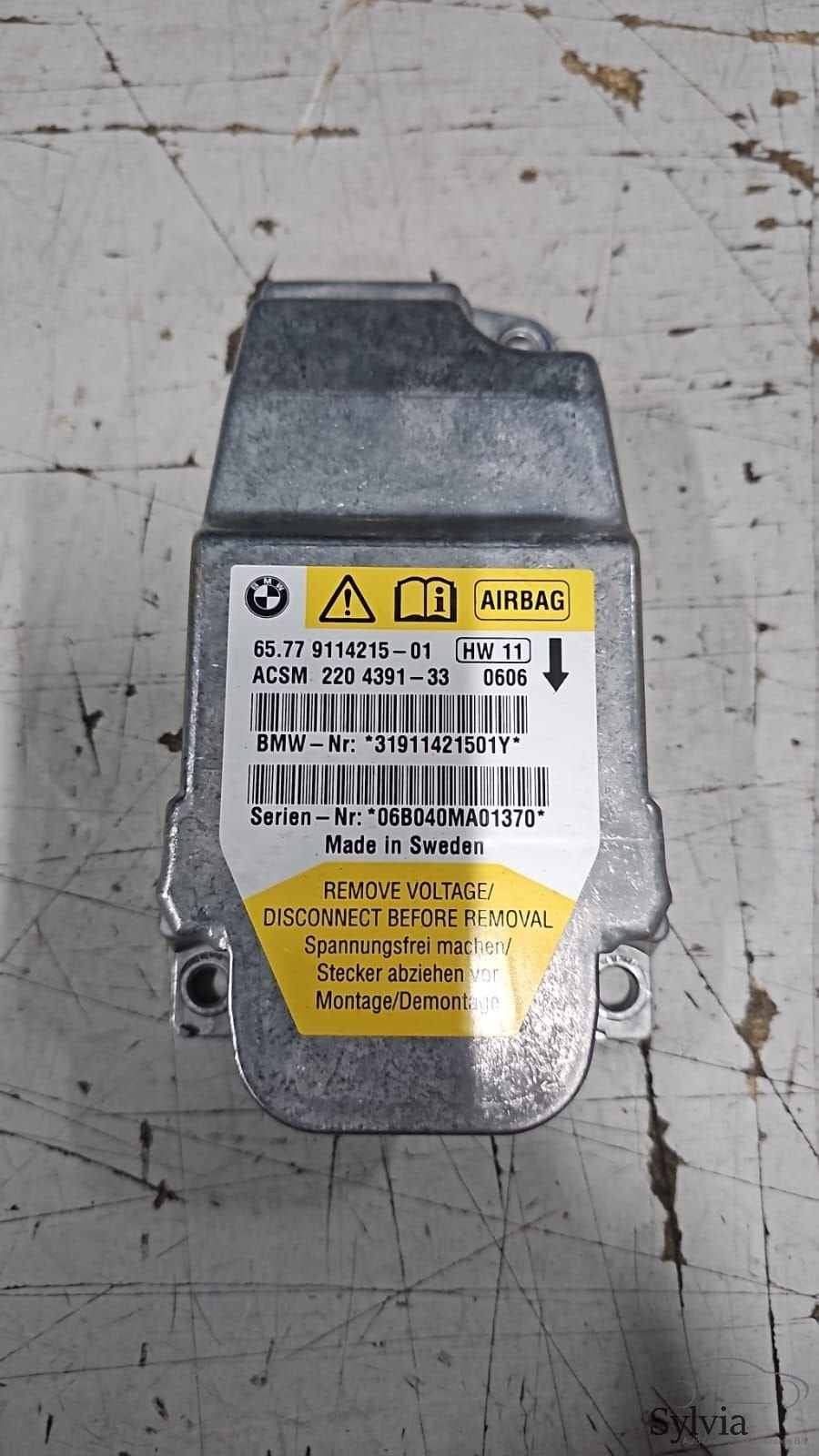 Airbag module BMW 5 serie E60 65779114215 9114215, Gebruikt, -, -, Ophalen of Verzenden