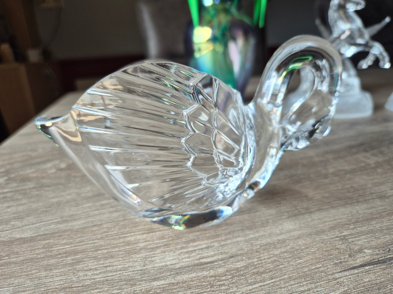 zwaan van glas voor snoepjes etc, Ophalen