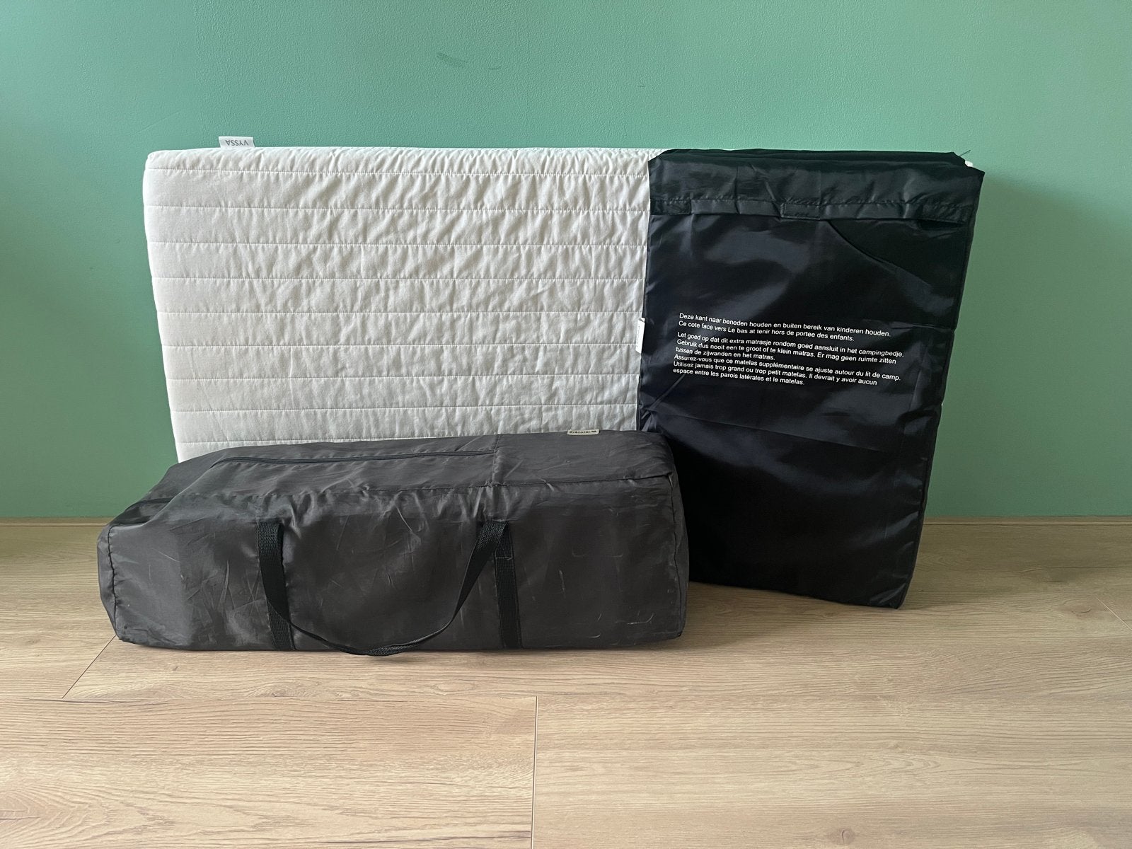 Prenatal Campingbedje met extra matrassen en hoeslakens, Ophalen, Zo goed als nieuw, Minder dan 140 cm, Matras