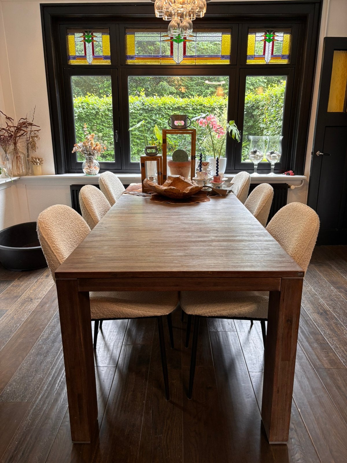 Henders en Hazel uitschuifbare eettafel, Ophalen, Gebruikt, 200 cm of meer, 50 tot 100 cm
