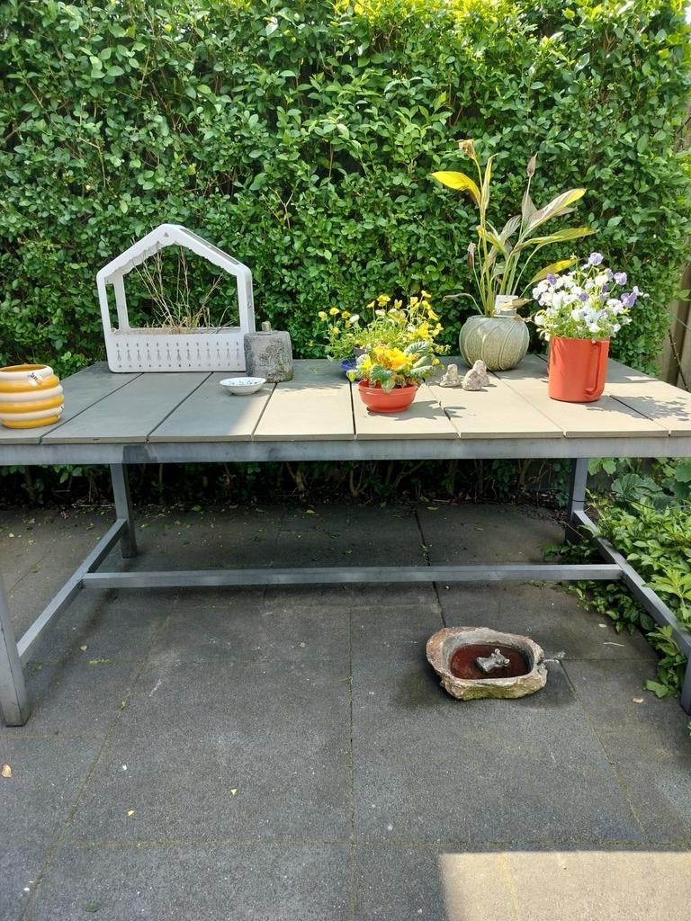 Tuintafel 180 x100 cm, Tuin en Terras, Ophalen of Verzenden, Rechthoekig, Aluminium