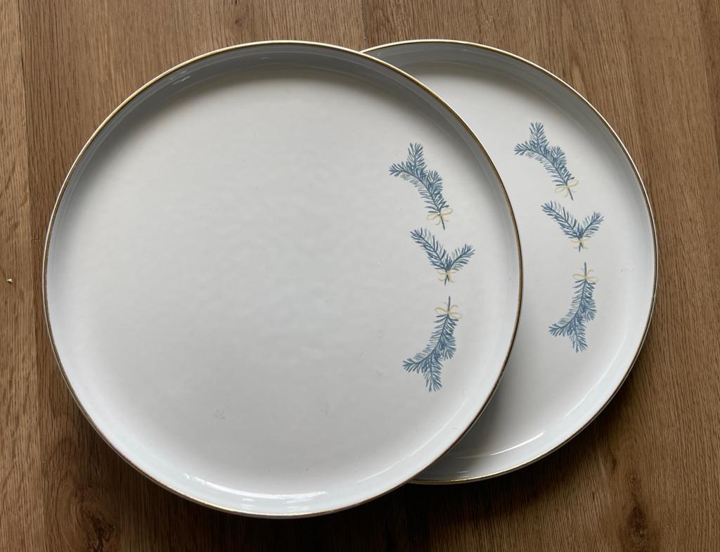 2 Royal Kempen en Begeer Kerst editie dinerborden - 28cm, Keramiek, Ophalen of Verzenden, Zo goed als nieuw, Bord(en)