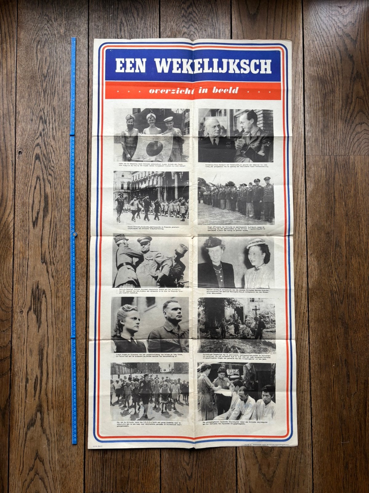 Bevrijdings poster ww2, Ophalen of Verzenden, Luchtmacht, Foto of Poster
