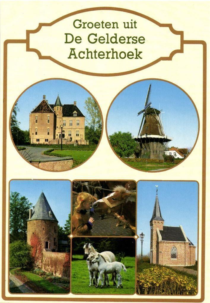 Groeten uit de Geldersche Achterhoek - 6 afb - ongelopen, Ophalen of Verzenden, Voor 1920, Ongelopen, Noord-Brabant