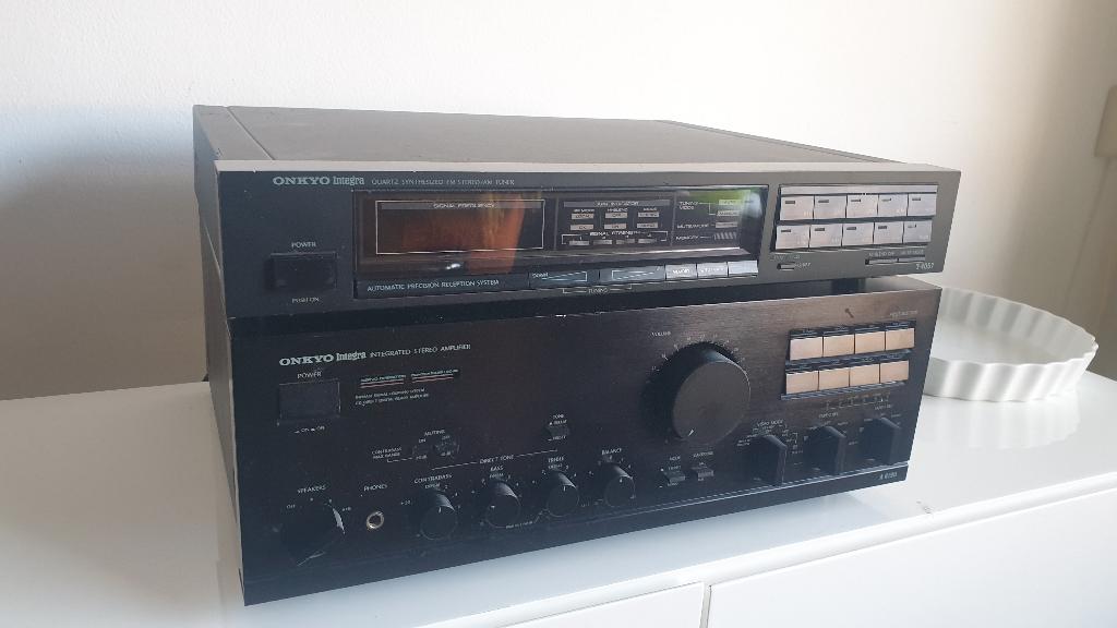 Onkyo INTEGRA A8190 met INTEGRA T-4057 tuner, Audio, Tv en Foto, Versterkers en Receivers, Ophalen, Gebruikt, 120 watt of meer