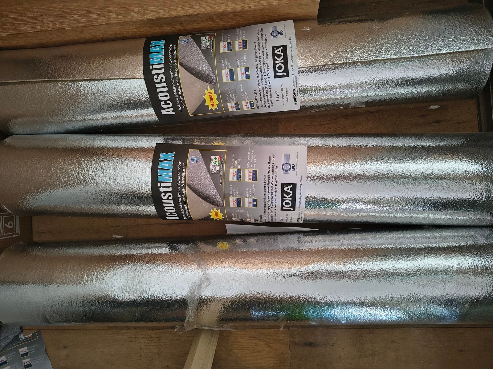 Acoustimax ondervloer 30 m² - Geluidsreducerend, Overige materialen, Nieuw, 15 m² of meer, Vloerisolatie