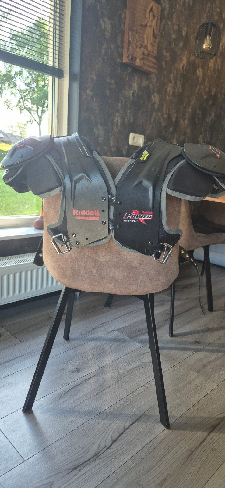 Riddell Power American Football Schouderbescherming Maat L, Ophalen, Gebruikt