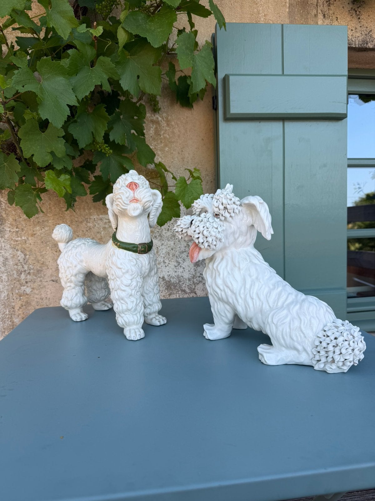 Italiaanse beelden spagetti poedel en Schnauzer, Ophalen of Verzenden, Zo goed als nieuw