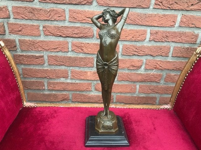 stijlvol bronzen beeld, REVEIL, Ophalen of Verzenden