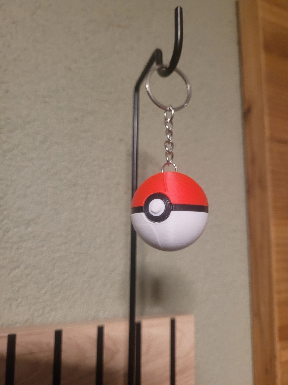 3D Geprinte Pokémon Sleutelhanger - Pokeball, Verzamelen, Sleutelhangers, Ophalen, Nieuw, Knuffel of Figuurtje