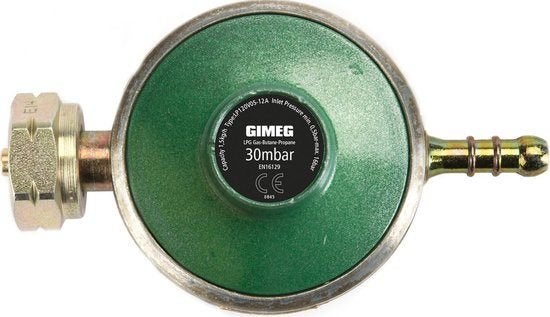 Gimeg Universele Gasdrukregelaar 30 mbar, Ophalen of Verzenden, Nieuw