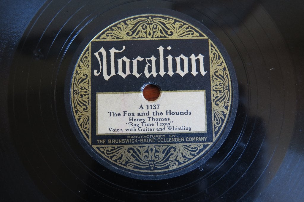 Henry Thomas "Ragtime Texas" The Fox And The Hounds 78 rpm, Gebruikt, 10 inch, Ophalen of Verzenden, Blues