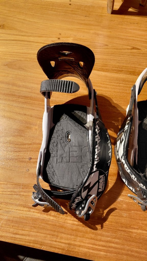 Snowboardbindingen raiden maat L, Sport en Fitness, Snowboarden, Ophalen, Gebruikt, Bindingen