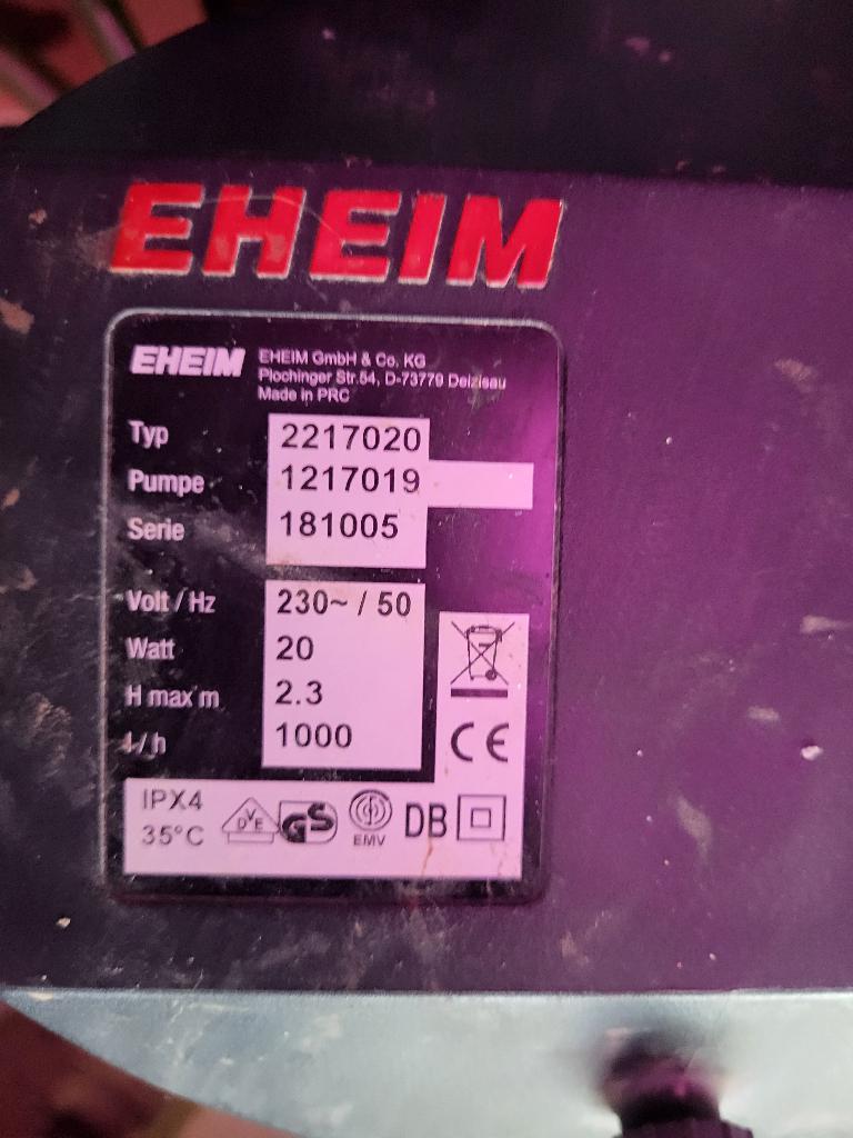 complete Eheim classic600 potfilter te koop, Ophalen, Inclusief slangen, Gebruikt, Filter