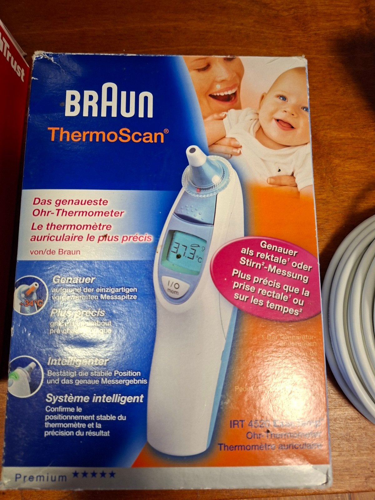 NIEUW - Braun ThermoScan IRT 4520 oorthermometer, Ophalen of Verzenden, Gebruikt, Overige typen