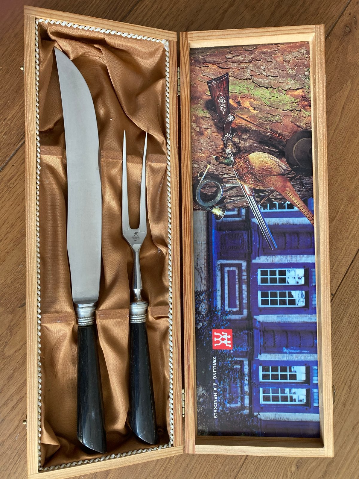 Exclusief Zwilling J.A. Henckels vleesmes en vork set, Ophalen of Verzenden