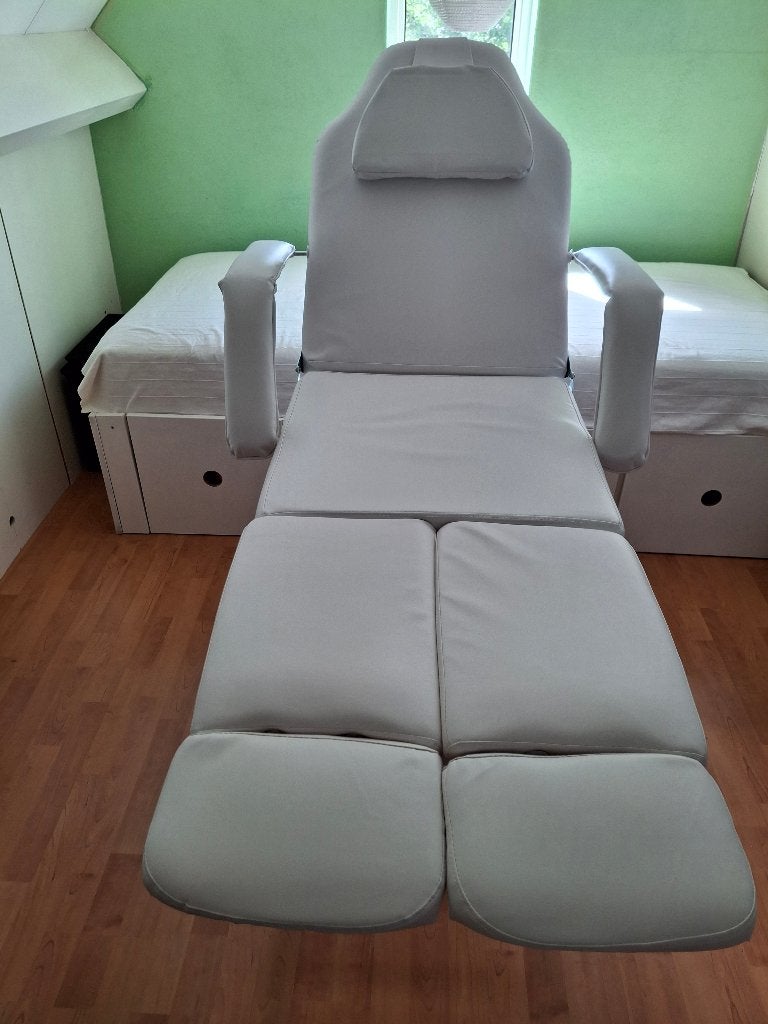 Behandelingsstoel voor Pedicure (kunstleer wit), Ophalen, Zo goed als nieuw, Hand- en Voetverzorging
