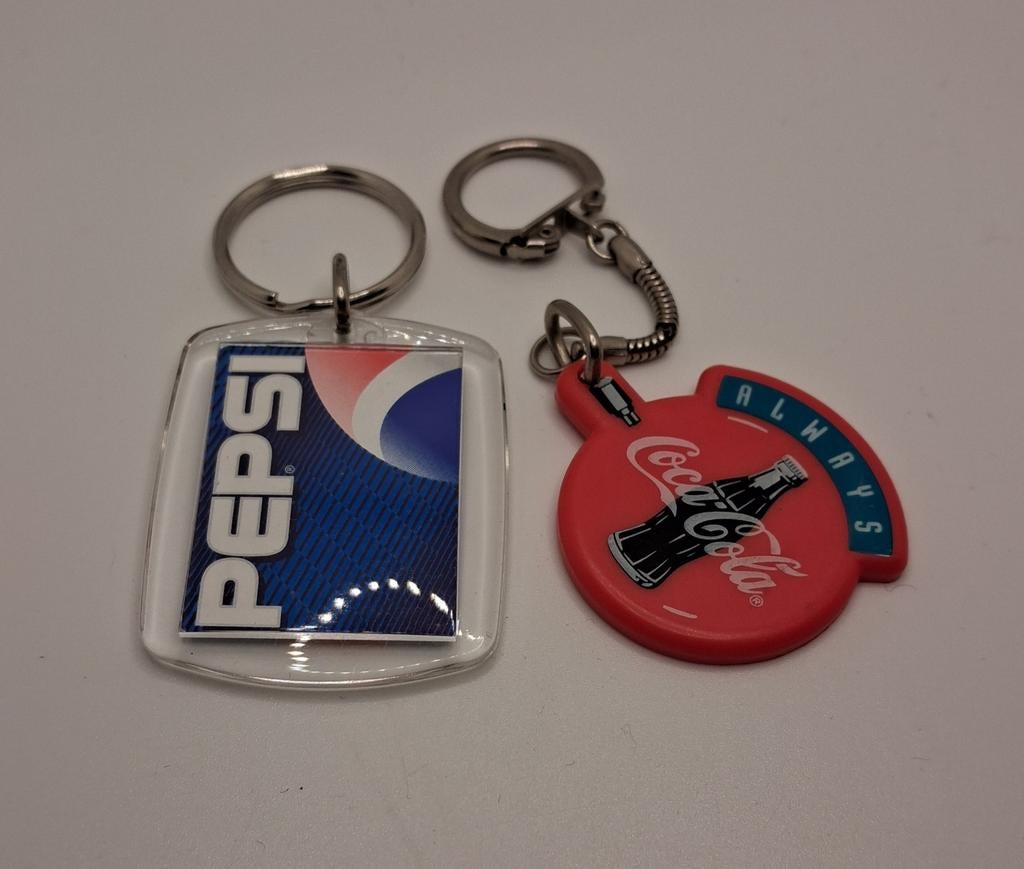 Vintage Coca-Cola en Pepsi sleutelhangers, Verzamelen, Sleutelhangers, Gebruikt, Merk, Ophalen of Verzenden