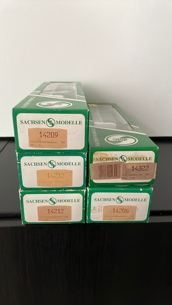 Sachsenmodelle DB personenwagens, Gelijkstroom, Wagon, Ophalen of Verzenden, Zo goed als nieuw