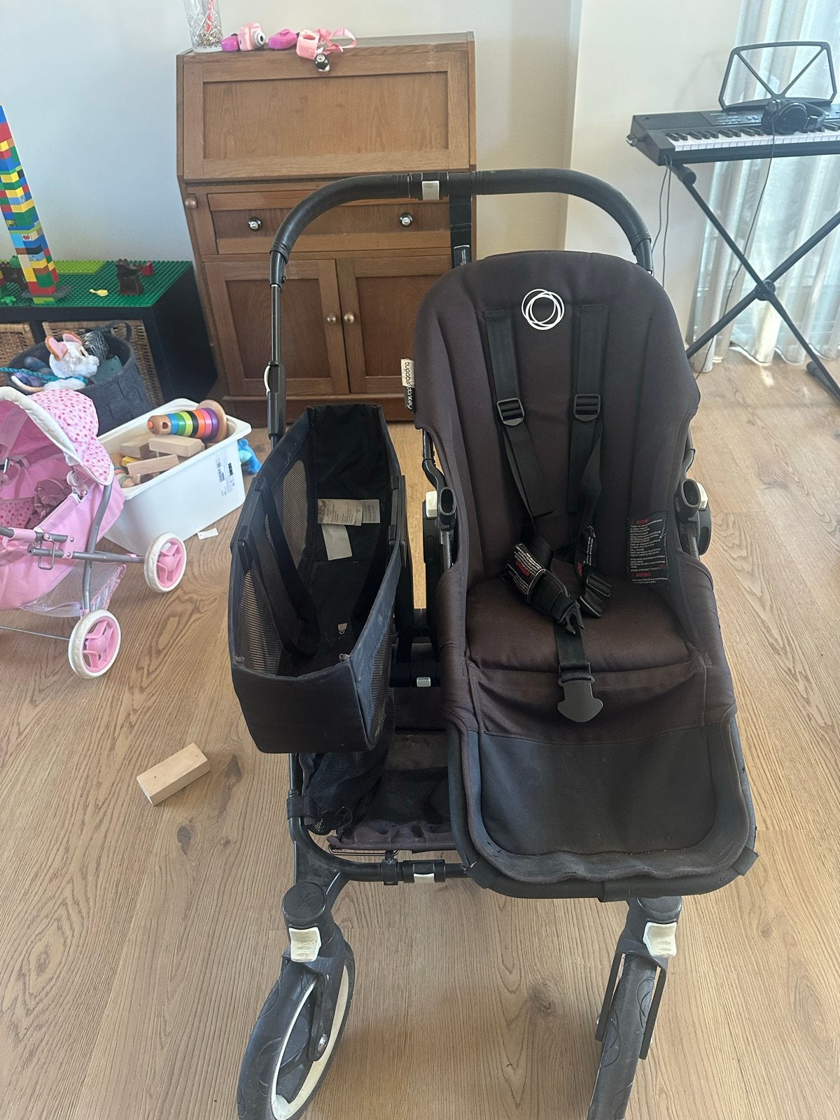Bugaboo Donkey kinderwagen met extra stoelframe, Gebruikt, Ophalen, Kinderwagen, Duowagen