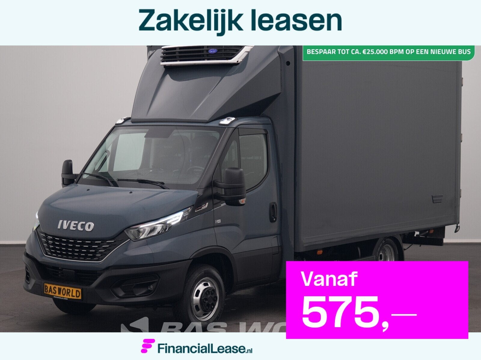 Iveco Daily 35C18 3.0L Automaat Koelwagen 3,5t Trekhaak Carr, Automaat, Stof, Gebruikt, Euro 6