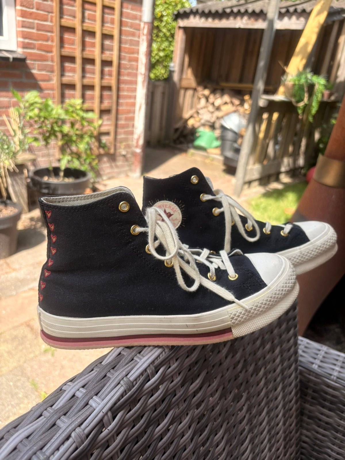 Mooie converse all stars 38,5, Zwart, Ophalen of Verzenden, Sneakers of Gympen, Gedragen
