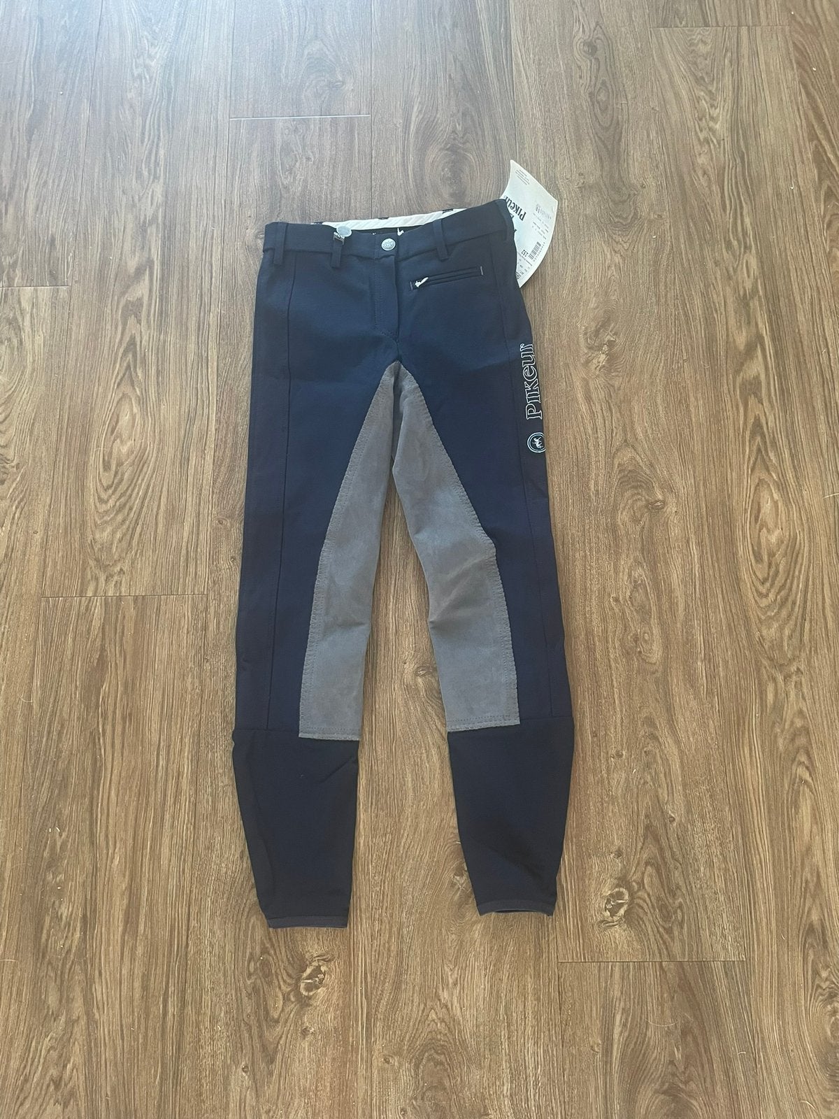 Nieuwe rijbroek Pikeur mt 152 met kunstleren zitvlak, Blauw, Kinderen, Dressuur, Nieuw