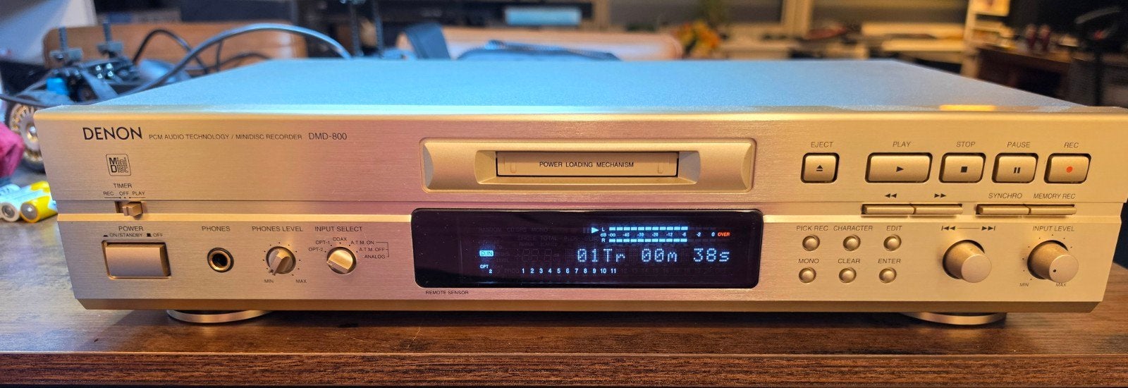 Denon DMD-800 Minidisc Recorder - Uitstekende Staat, Ophalen of Verzenden, Zo goed als nieuw