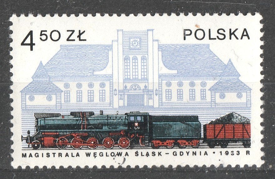 23 Tr --Treinzegel, Verzenden, Gestempeld, Treinen