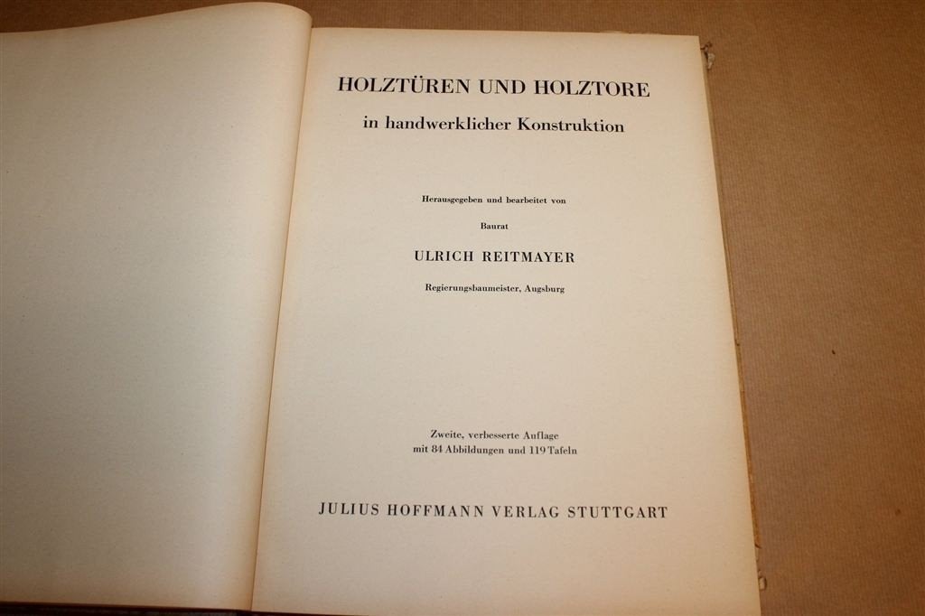 Holztüren und Holztore — Vakboek met Werktekeningen 1949, Ophalen of Verzenden, Gelezen, Architecten