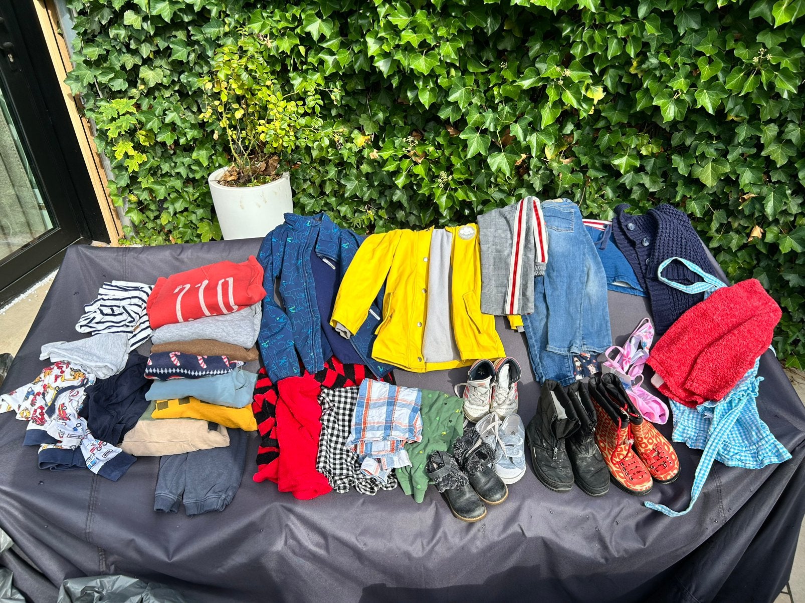 Gratis kinderkleding, Ophalen, Gebruikt