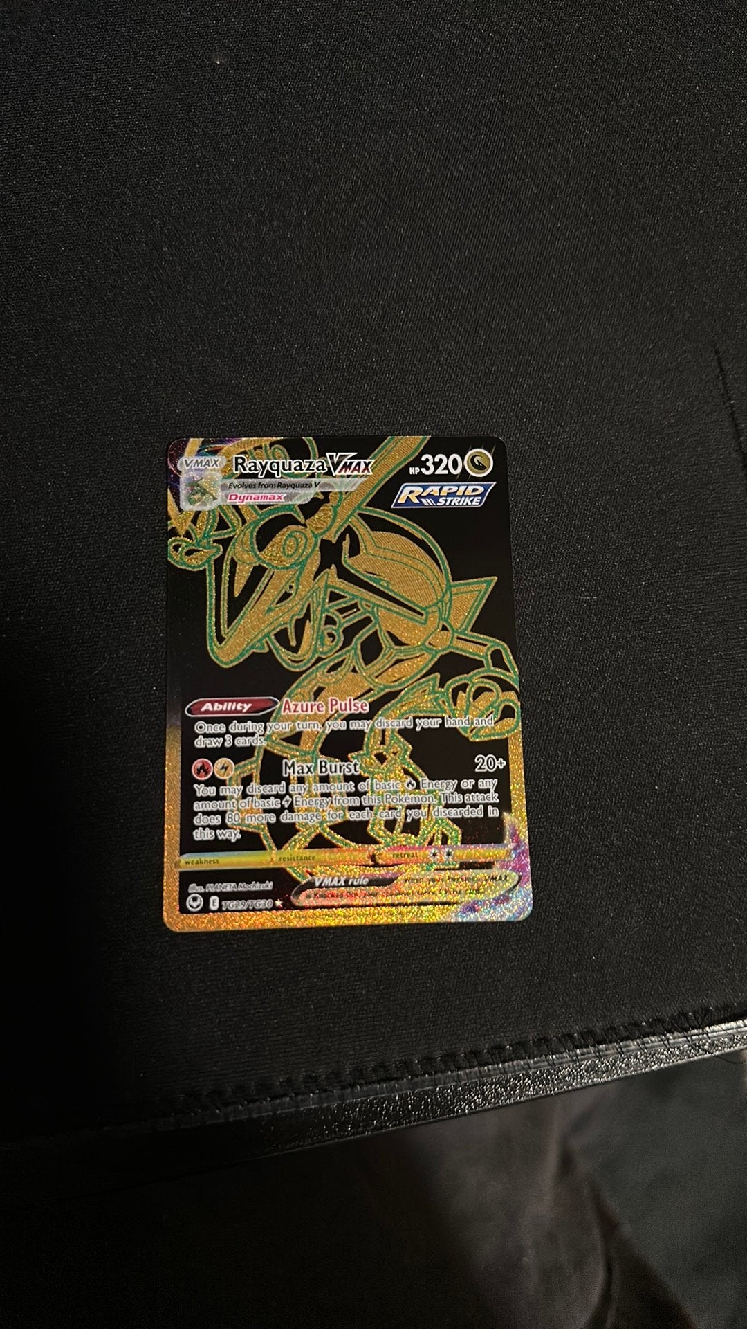 Rayquaza VMAX van rapid strike, Ophalen of Verzenden, Nieuw