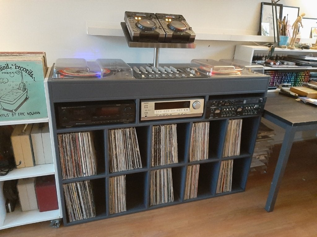 DJ Meubel/dj booth/audiomeubel/platenkast/platenmeubel, Ophalen, Overige merken