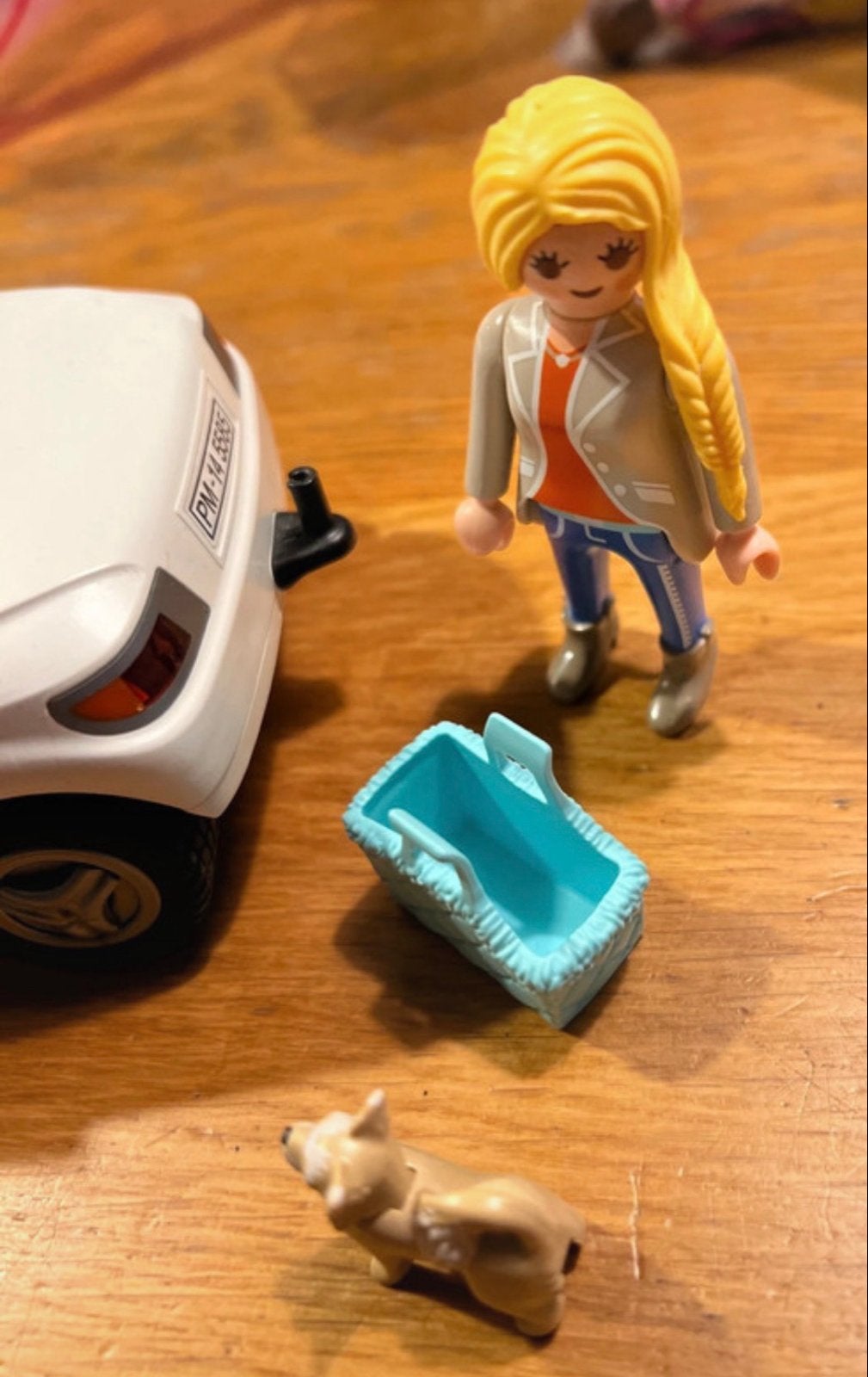 Playmobil auto met figuur, hond en mandje 5585, Ophalen of Verzenden, Gebruikt