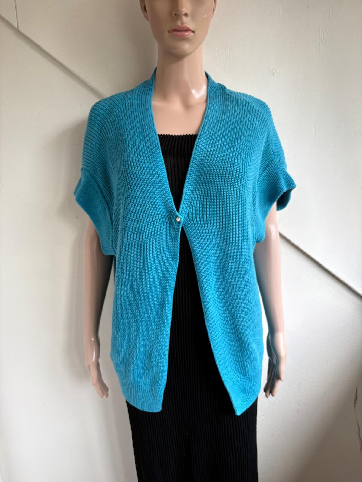 Studio Anneloes vest maat XL blauw turquoise, Kleding | Dames, Ophalen of Verzenden, Zo goed als nieuw, Maat 46/48 (XL) of groter