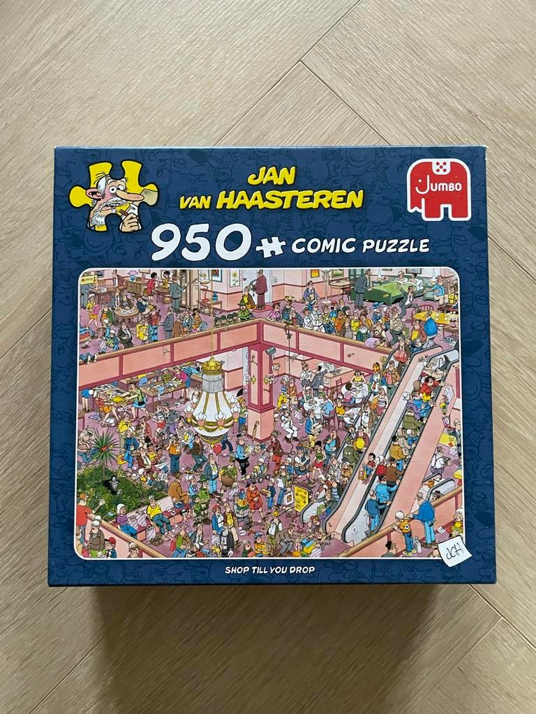 Jan van Haasteren 950 stukjes - Shop Till You Drop, Ophalen of Verzenden, 500 t/m 1500 stukjes, Gebruikt, Legpuzzel