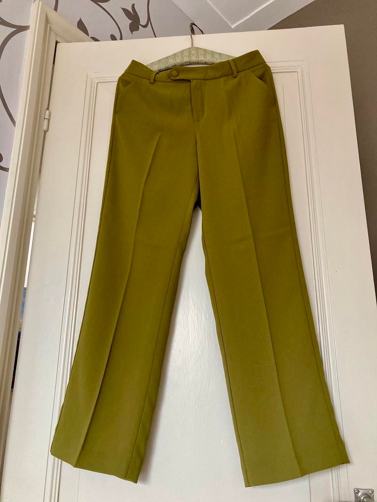 NIEUW zomer broek Mos Mosh mt 36 mosgroen wijd model, Nieuw, Ophalen of Verzenden, Maat 36 (S), Lang
